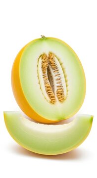 Honeydew Melon Slices - Fresh, Juicy, and Ready to Eat.