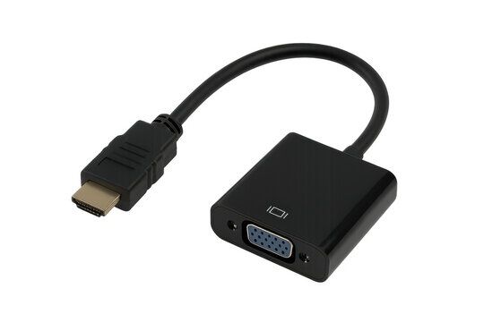 Hdmi to vga adapter converting digital to analog video signal
