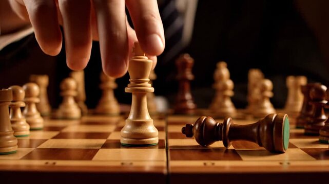 Chess game checkmate move.