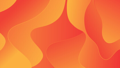 Abstract Orange and Yellow Gradient Waves