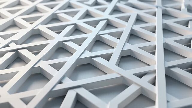 geometric lattice grid closeup of metal panel architecture