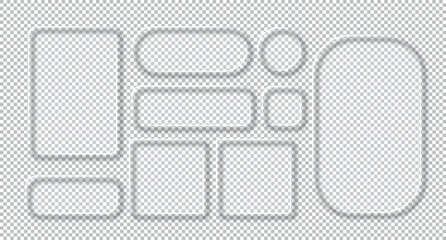 Modern Purple Glassmorphism UI Elements for Web Design and App Interface