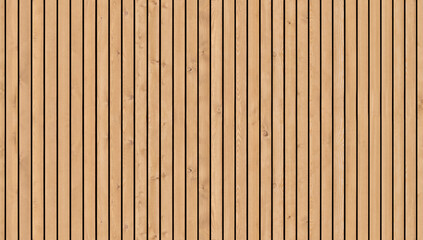 High-resolution seamless timber cladding background  natural teak or oak wood paneling for architectural visualization seamless © Adrian