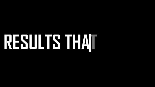 A motivational video showcasing results that matter in a modern business setting