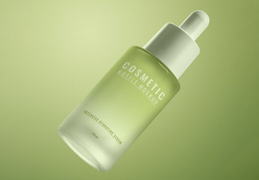 Elegant Cosmetic Bottle Mockup PSD