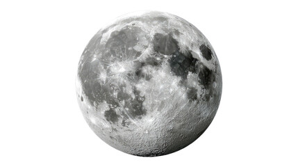 Obraz premium Lunar Orb: The stark contrast of light and shadow unveils the intricate surface of the moon, revealing its craters and textures in striking detail.