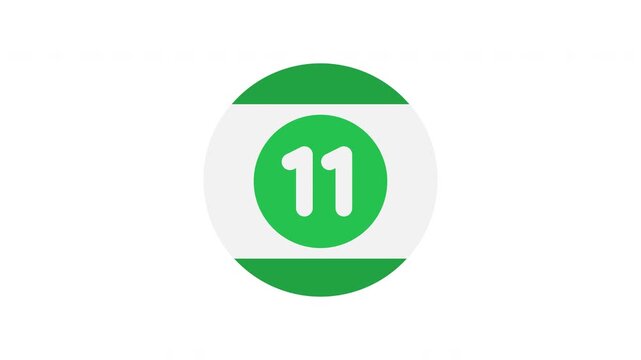 Billiard Game Motion Graphic Icon