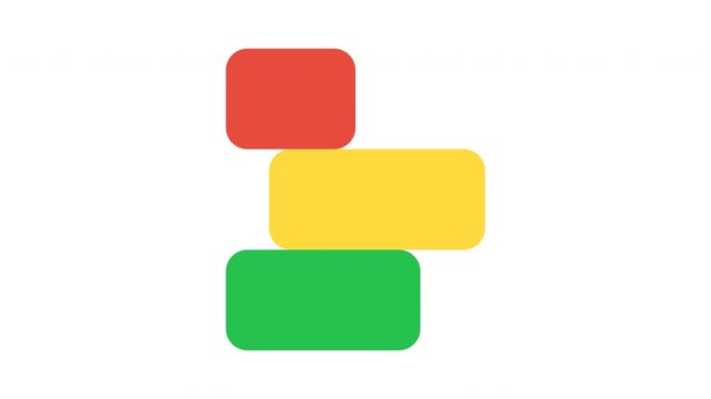 Abstract Colorful Floating Blocks Animation