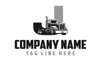 Letter J Truck logo vector 