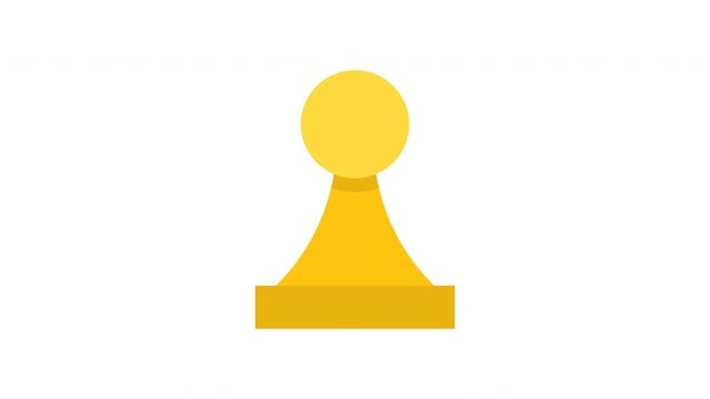 Chess Pawn Strategy Game Animation