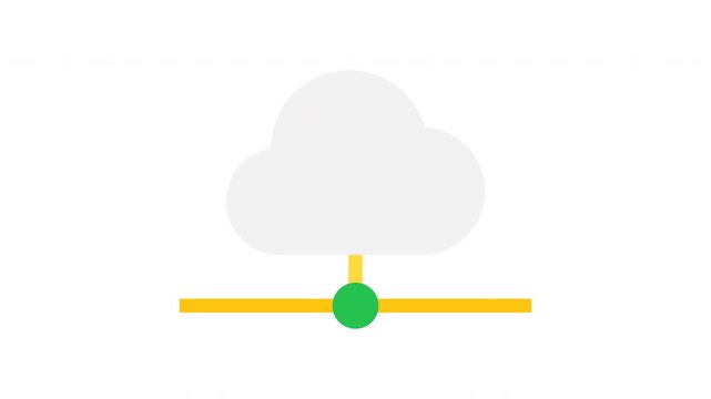 Animated Internet Sync Storage Symbol