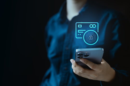 Credit card freeze and digital payment security concept showing mobile banking control. Represents fraud prevention, card lock features, secure transactions, and modern fintech application interface.