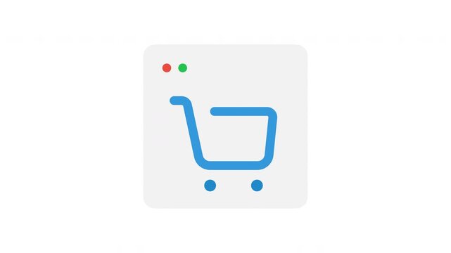 Digital Store Retail Motion Icon