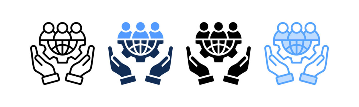 Corporate Governance Icon Multiple Style
