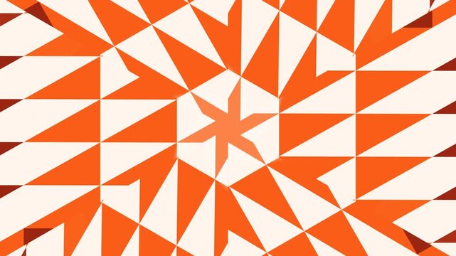 Exploring Abstract Geometric Shapes in Warm Orange Tones Visual