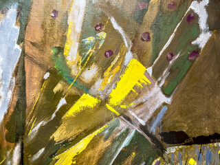 modern colorful painting with vibrant colors and textured brushstrokes.