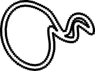 Pixel speech bubbles. Chat speech or dialogue