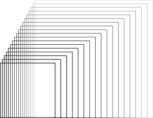 Square blending line halftone. Technology design elements