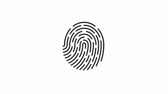 Fingerprint scanner suitable for cybersecurity, data protection, technology, biometrics, identity verification, forensics, personal security, and privacy concepts.