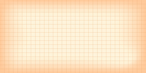Old beige paper, horizontal square gridlines, and graph paper pattern background. Featuring vintage graph texture, minimalist technical drawing, and aesthetic blueprint design. Vector illustration