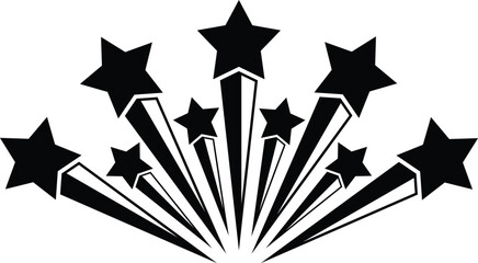 Decorative magic sparkle and glowing star effect icon pack vector © Kalidasi