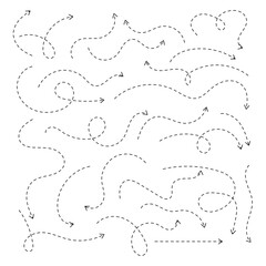 Modern aircraft icon with dotted trail for travel design vector