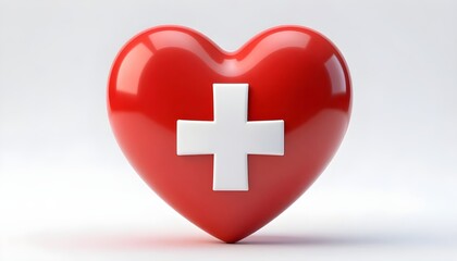 Obraz premium Heartshape icon signs. Medicine, medical health care concept. Heart, Love concept 