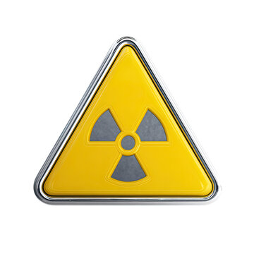 Radiological Hazard Alert: A stark yellow triangle warns of potential danger, displaying the international symbol of radiation hazard, a universal signal for caution and safety.