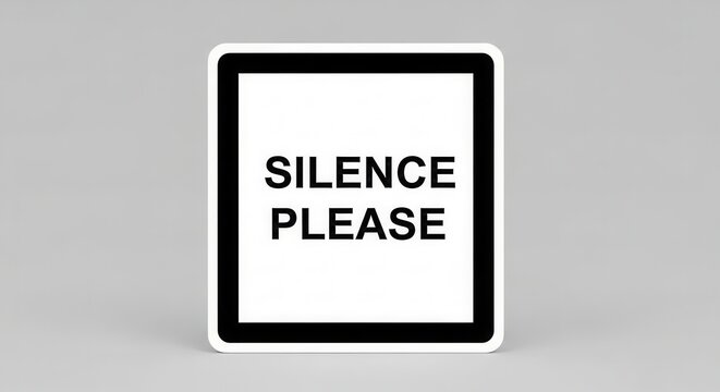 A Sign Reminds Viewers To Maintain Silence And Respect Quiet Spaces And Zones