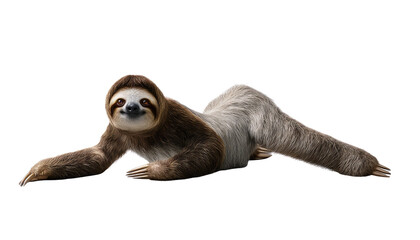 Playful Sloth: A charming sloth strikes a playful pose, capturing a moment of relaxed curiosity and showcasing its unique, endearing features. 