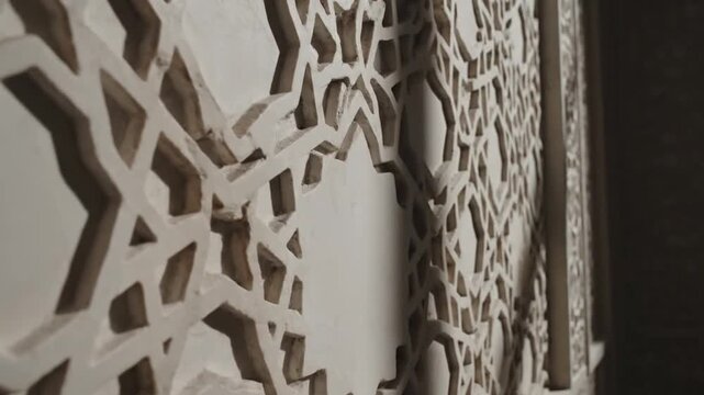 Elegant intricately designed decorative wall panels featuring geometric patterns for modern interior design and architectural accents