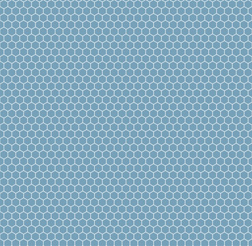 Seamless Kikkō KIKKOU beehive pattern Japanese Geometric Hexagon Pattern Background Vector Blue Shark blue