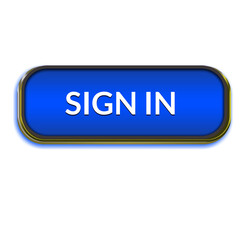 Modern Blue Sign In UI Button for App and Website Interface, Clean Blue Login and Sign In Button for Web and Mobile UI