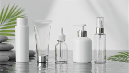 コスメボトル　モックアップ　サンプルイメージ