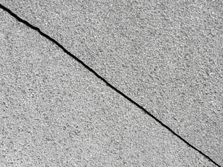 Crack wall texture background broken earthquake effect, whtie grey building cement damage pattern plaster grunge black line paint surface abstract, construction rough street concrete backdrop