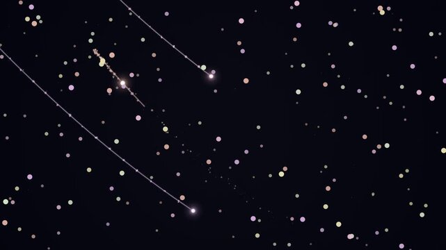 Launching Decorative Orbs Through a Dark Sky