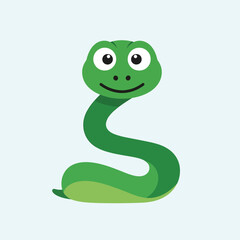 Fototapeta premium Happy Cartoon Snake