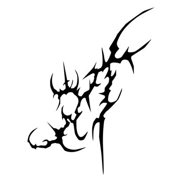 Goth Neo Sigl Dark Tattoo Design Vector