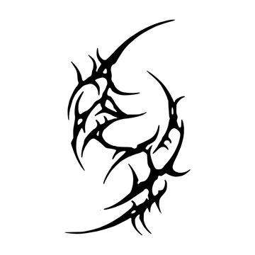 Goth Neo Sigl Dark Tattoo Design Vector