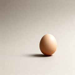 Easter egg standing alone on a neutral background  