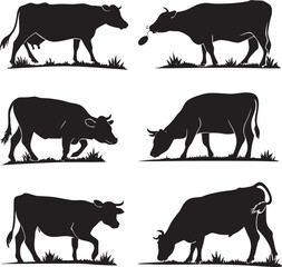 Fototapeta premium farm animals collection vector