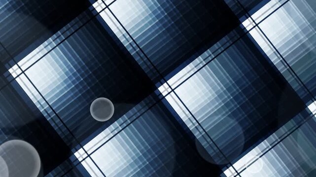 Exploring Abstract Geometric Backdrop with Dynamic Blue Tones
