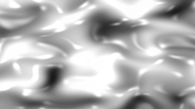 Abstract grayscale image of fluid-like shapes with bright highlights and soft transitions
