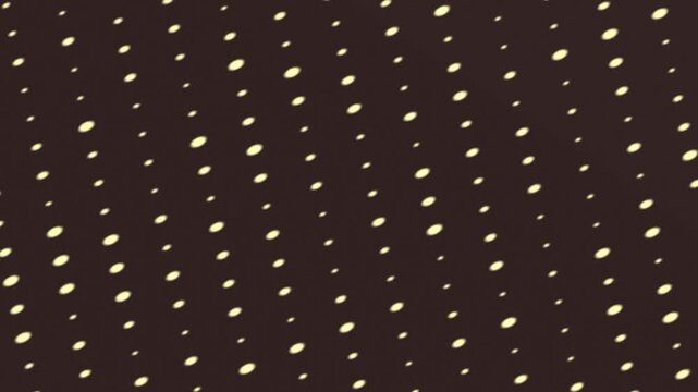 A repeating pattern of off-white dots over a dark brown, textured surface