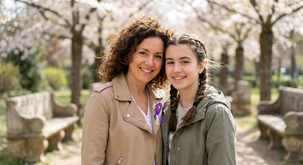 Fototapeta premium Mother and Daughter Strength – Celebrating Women’s Day