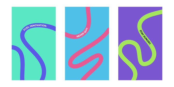 Vibrant Abstract Background with Fluid Wavy Lines for Business Startup Motivation