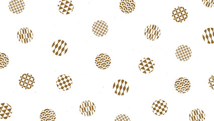 和柄のドット模様の背景