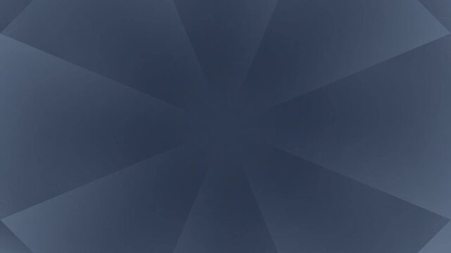 Abstract geometric pattern with radiating dark blue and gray facets creating a symmetrical, modern design.