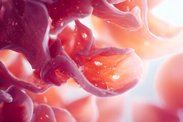 逆光で透ける花びらのマクロ｜Backlit translucent flower macro