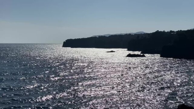 城ヶ崎海岸、門脇崎より望む伊豆半島東岸の断崖